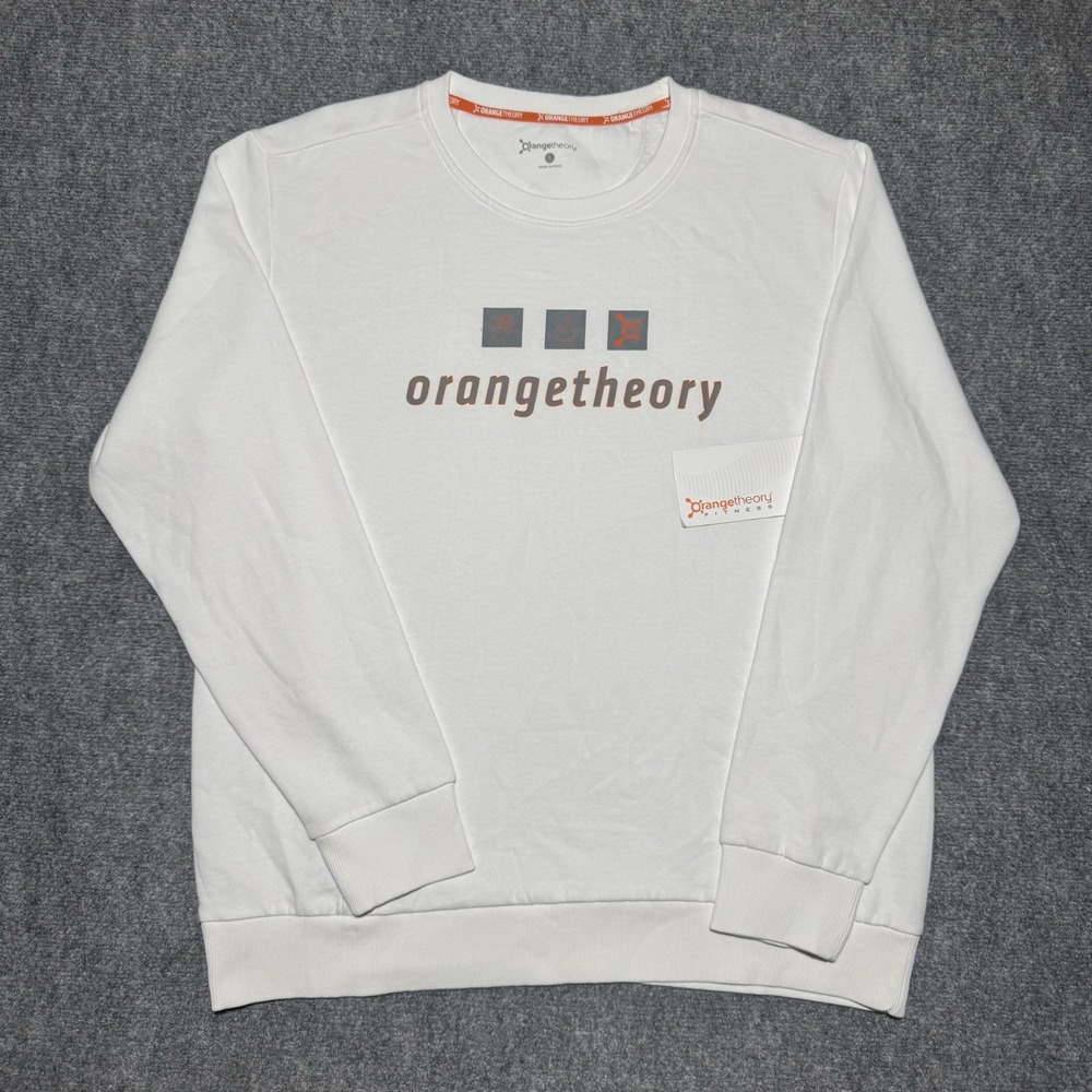 Orangetheory Unisex Crewneck Sweatshirt White Logo Sz Large Long Sleeve NEW NWT